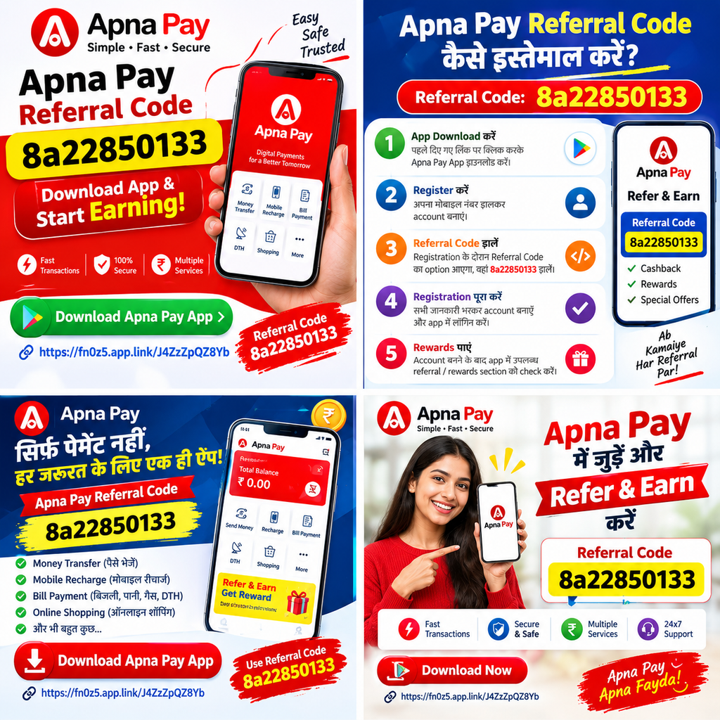 Apna Pay Referral Code 8a22850133